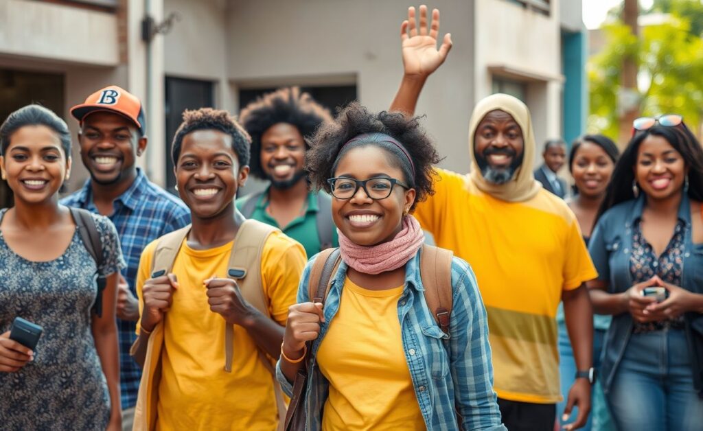 Pessoas diversas exercendo suas profissões cotidianas